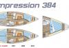 Elan 384 Impression 2007  udlejningsbåd Biograd na moru